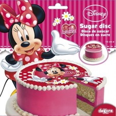 231019 Disc comestibil din icing cu Minnie Mouse D16cm Dekora